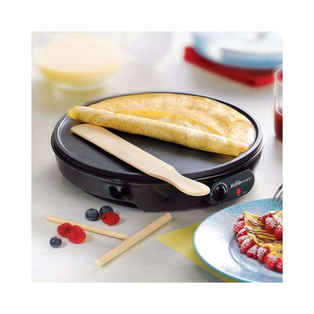BETTER CREPAS BETTERWARE PLANCHA ELÉCTRICA PARA HACER CREPAS