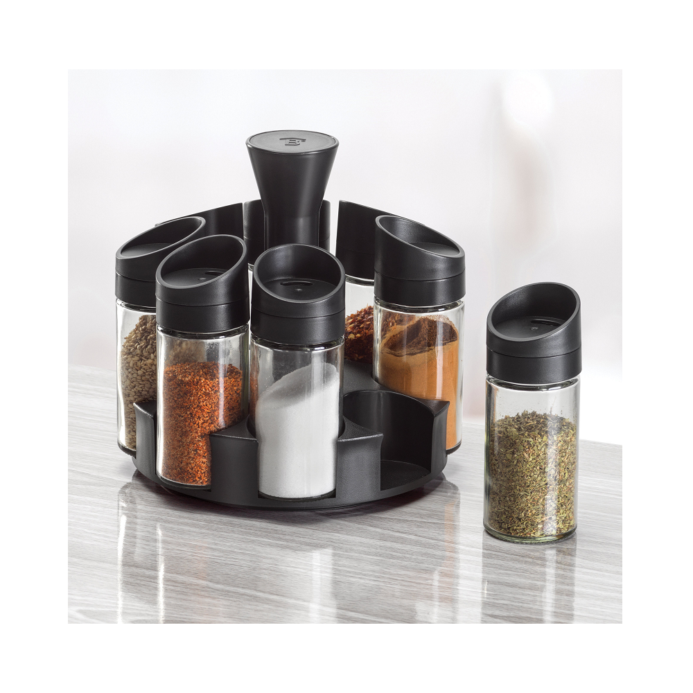 Especieros Vitro Resist Betterware Especieros de Vidrio Con Base Giratoria