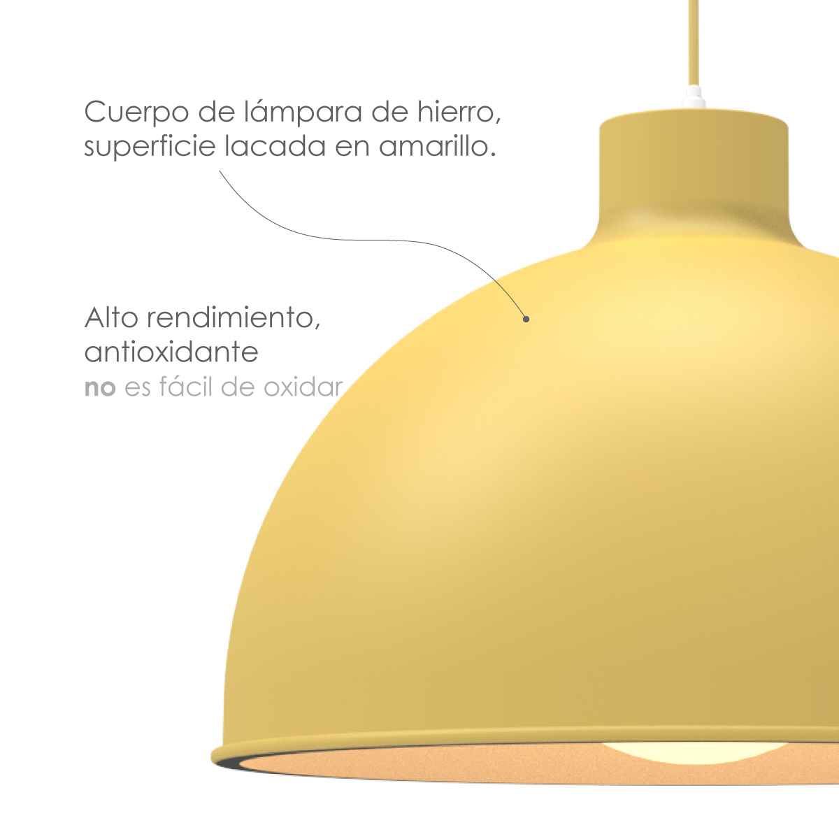 Ilios Innova Lampara de techo colgante decorativo estilo nórdico retro fabricada en hierro 36 cm de diámetro para habitación o sala de estar