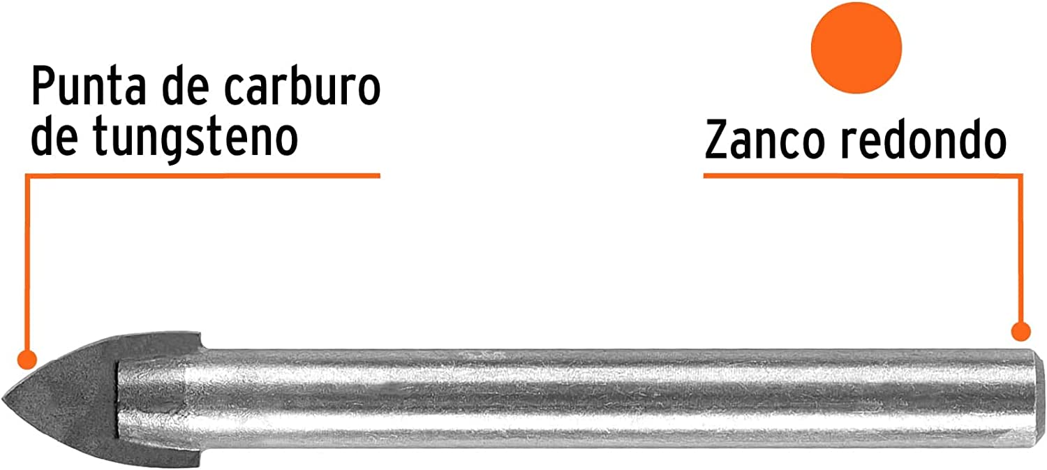 Broca para Vidrio y Azulejo BVI-1/4
