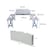 Mesa Plegable Con 4 Sillas Portatil Exterior Picnic Aluminio