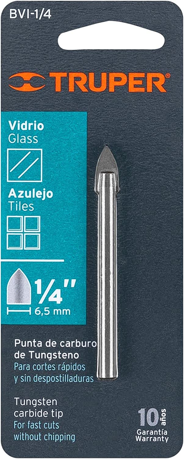 Broca para Vidrio y Azulejo BVI-1/4