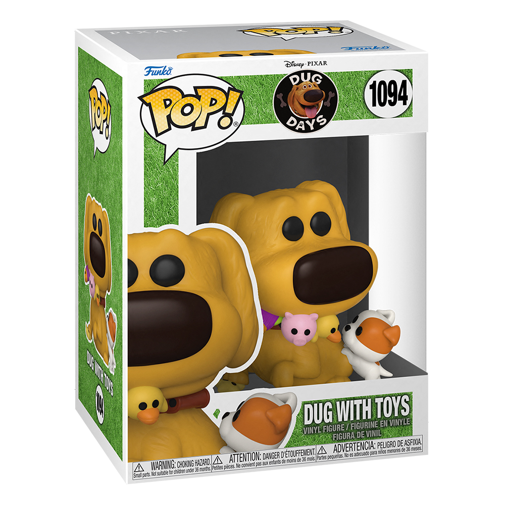 Funko Pop Dug Con Juguetes #1094 Serie Dug Days Disney Pixar Figura Original