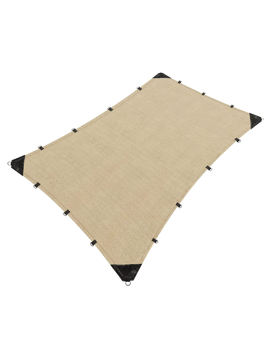 Hanlob Malla Sombra 2x2 m para Exteriores Extra Reforzada, 90% de Sombra, Bloqueo de Rayos UV, Sombra Raschel para Jardín o Terraza, Resistente a Lluvias, Fácil y Lista para Instalar.