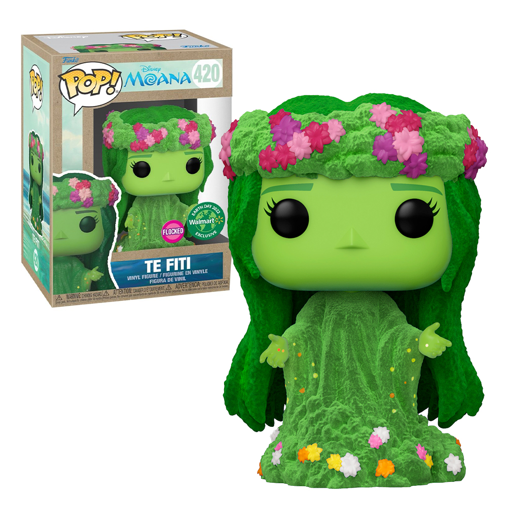 Funko Pop Te Fiti #420 Moana Disney Edicion Especial Flocked Figura Original
