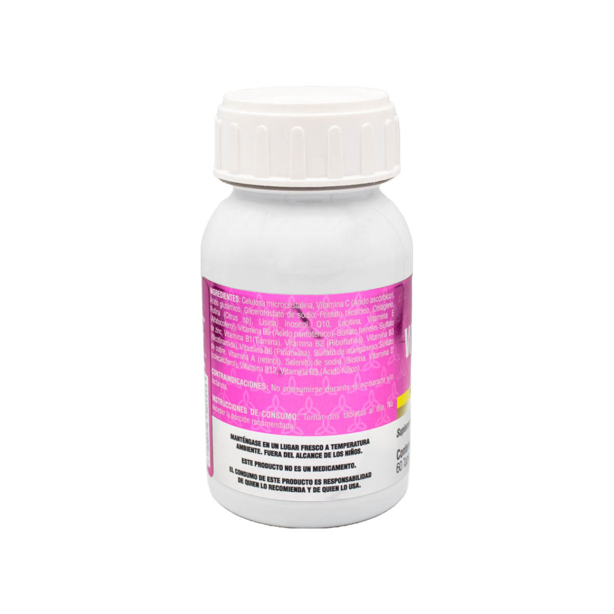 Suplemento alimenticio multivitaminico con aminoácidos, antioxidantes y proteína, W-Vitamix, 60 tabl