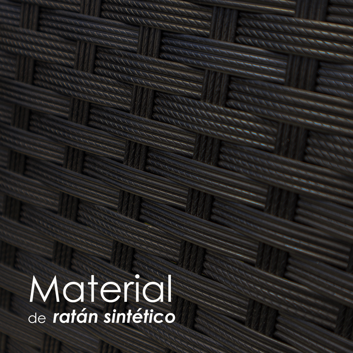 Juego De Sala Para Jardin De Mimbre Negro Cojines Beige