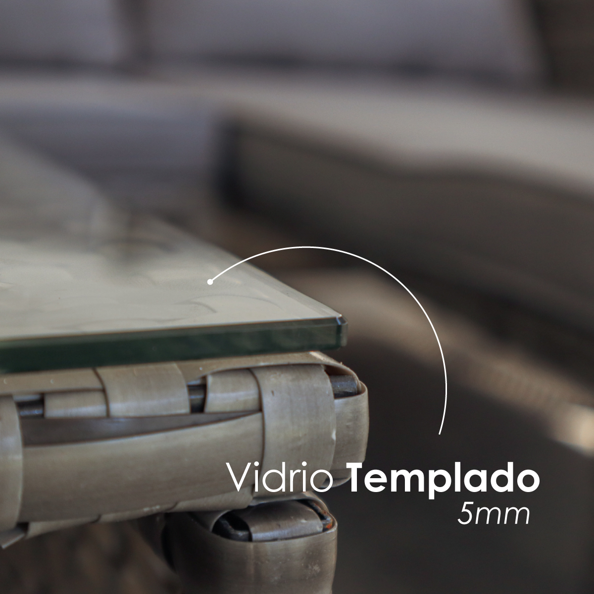 Juego De Sala Para Jardin Esquinera De Mimbre Exteriores