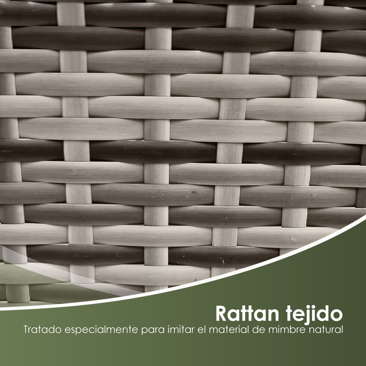 Juego De Sala Para Jardin Esquinera De Mimbre Exteriores