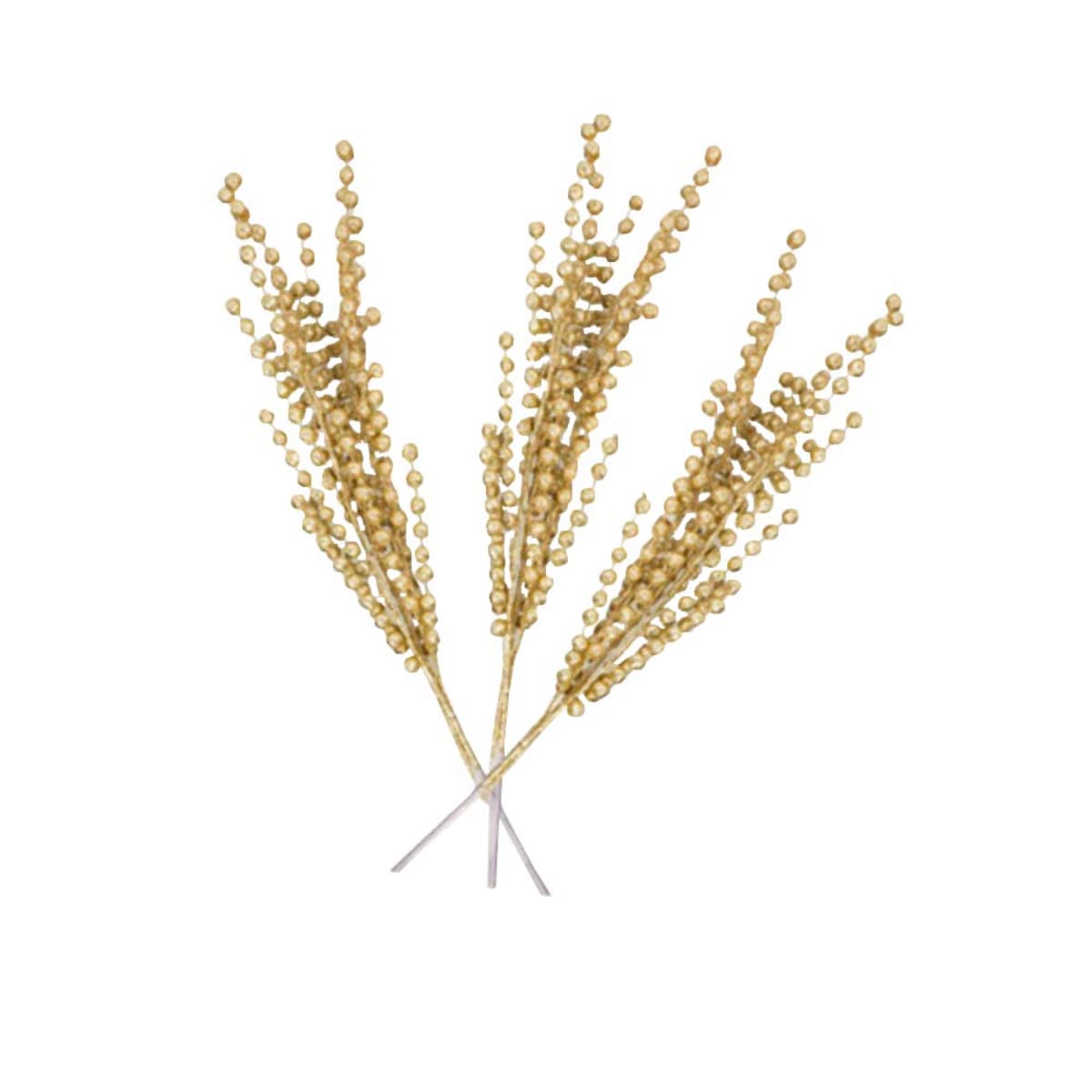 Set de 3 varas navideñas doradas para el árbol de Navidad, marca Bela Vida, mod. 1053938