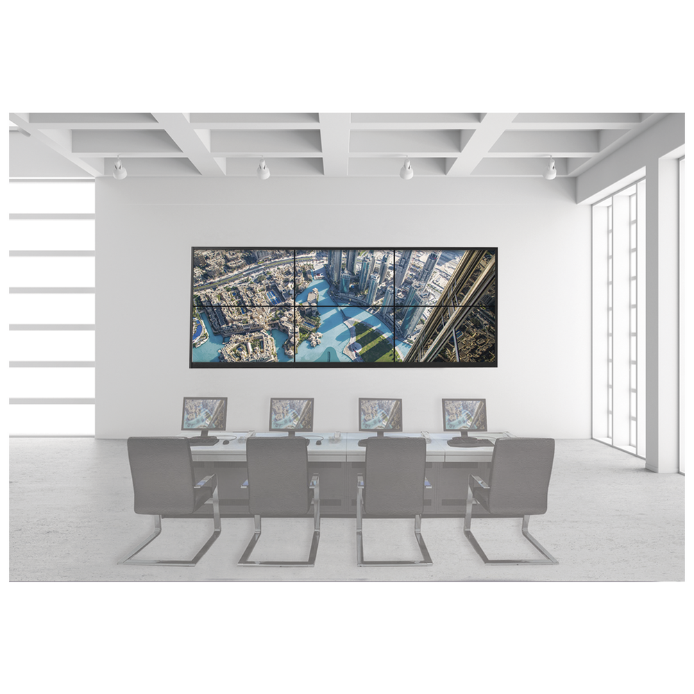 Kit Videowall 3X2 / Incluye 6 Pantallas de 55" / Decoder / Bases de Pared