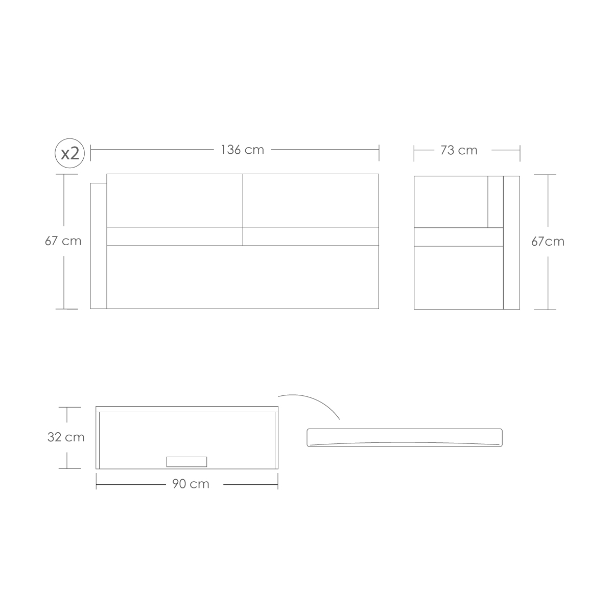 Sala Para Jardin Esquinera Gris con Cojines Rojos