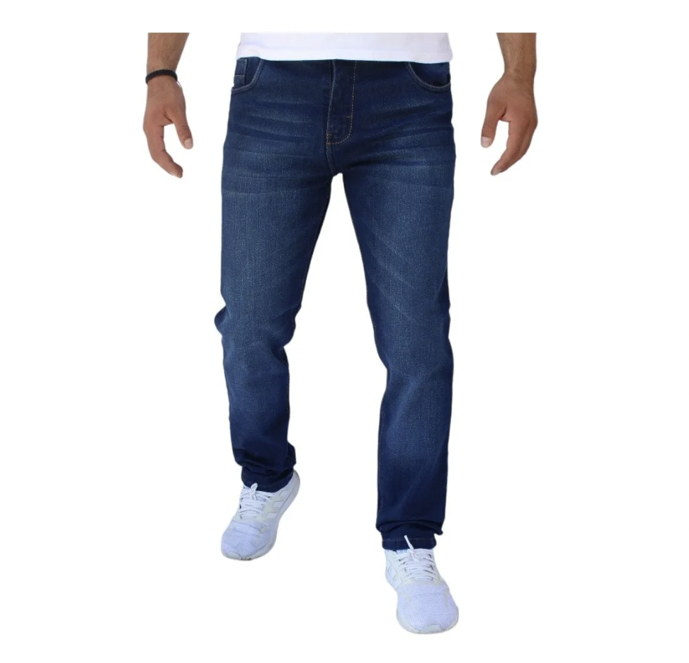 Pantalón Semiskinny de Mezclilla Stretch Gruesa para Hombre John Silver