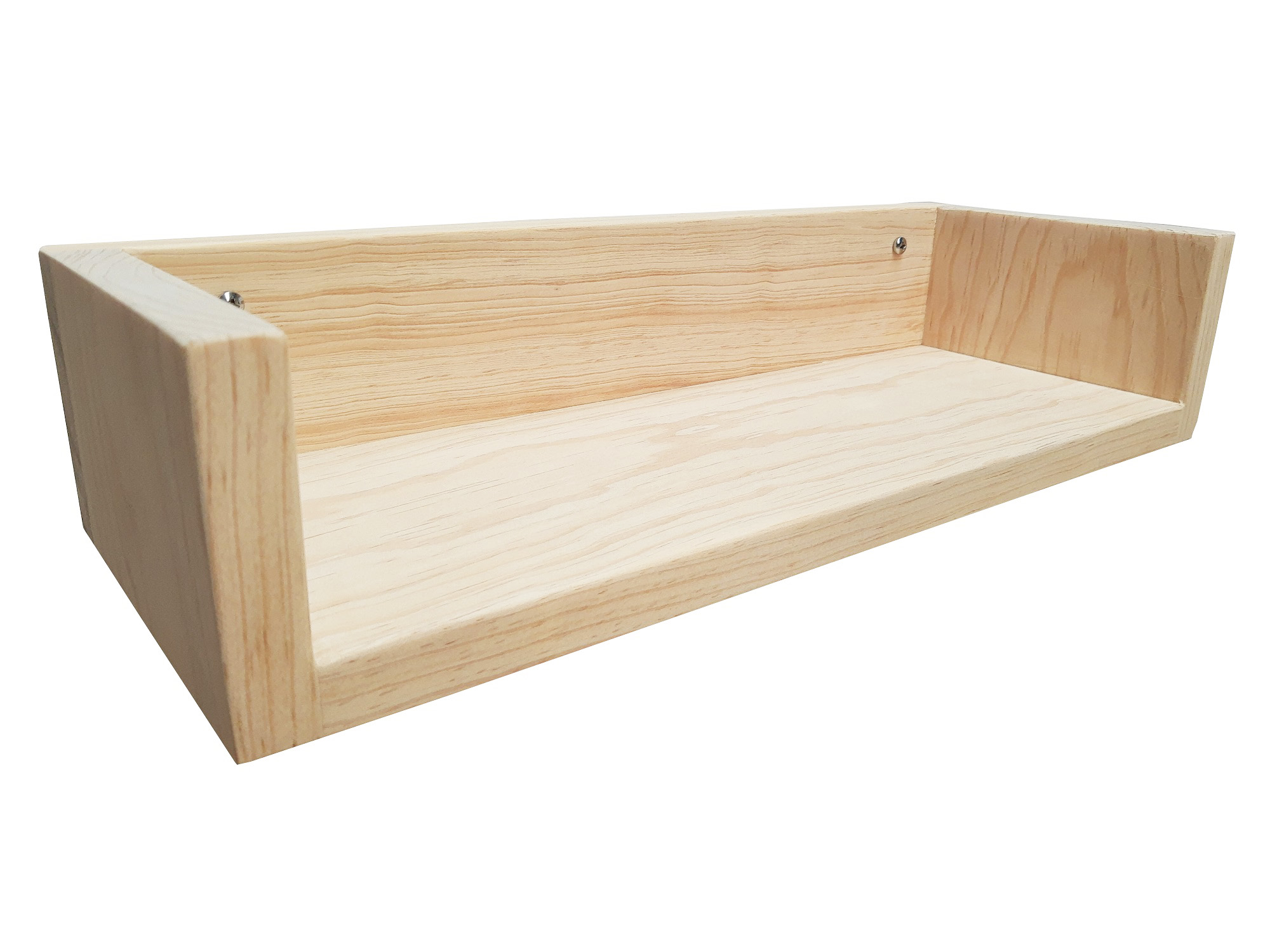 Repisa Abierta 40 cm Madera De Pino Sin Pintar.