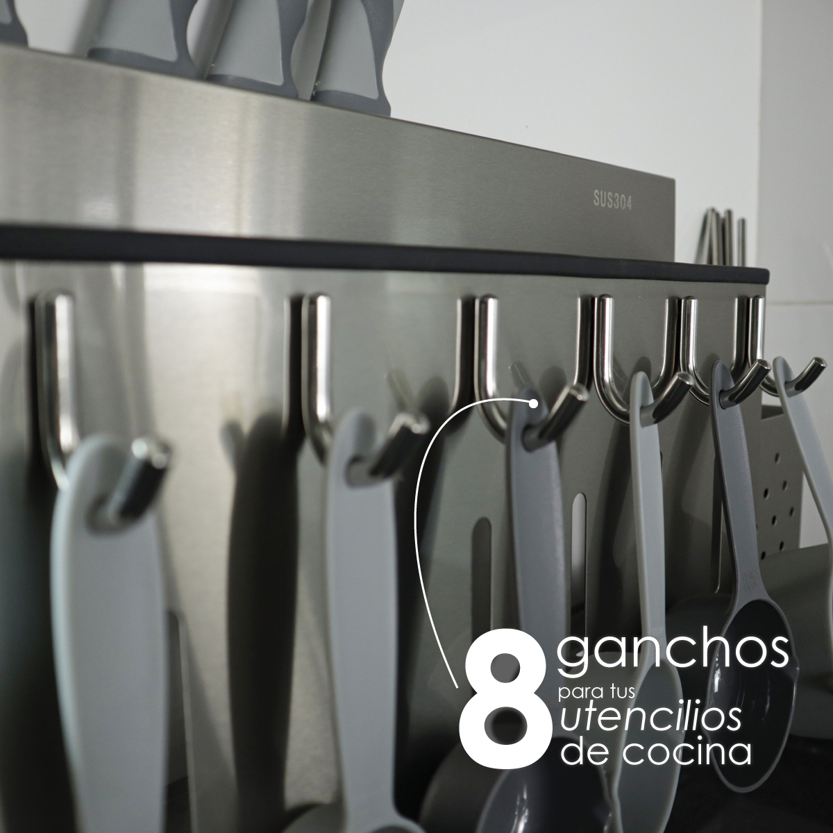 Estante Organizador De Utensilios De Cocina Multifuncional