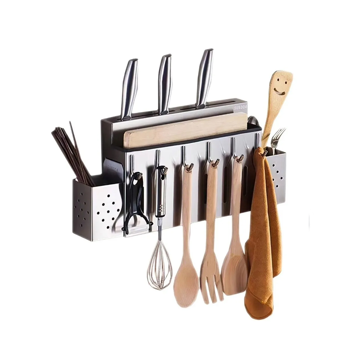 Estante Organizador De Utensilios De Cocina Multifuncional