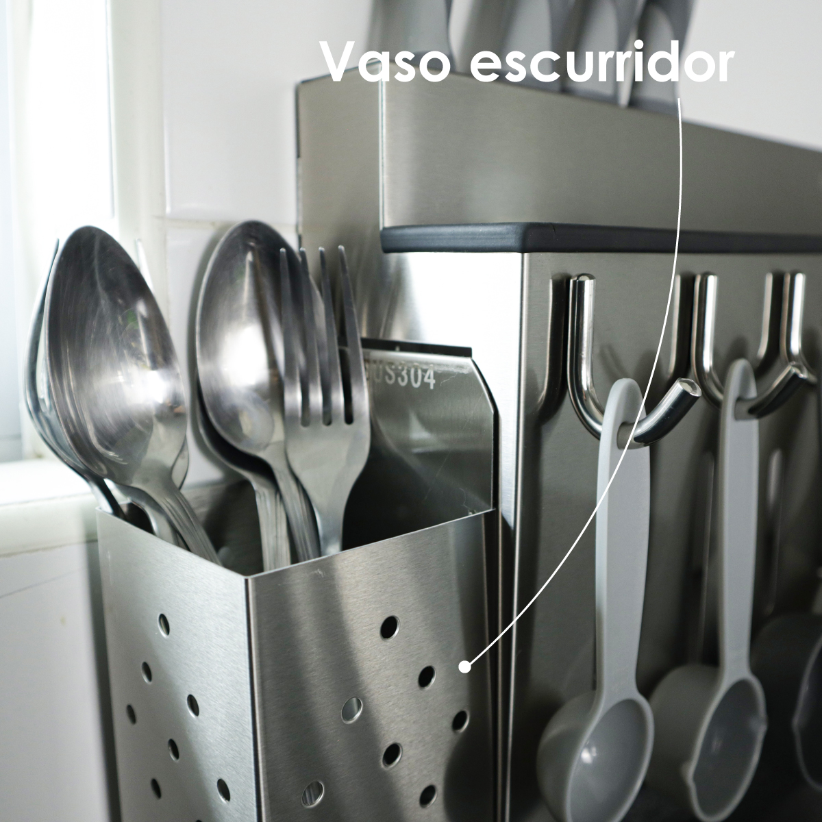 Estante Organizador De Utensilios De Cocina Multifuncional