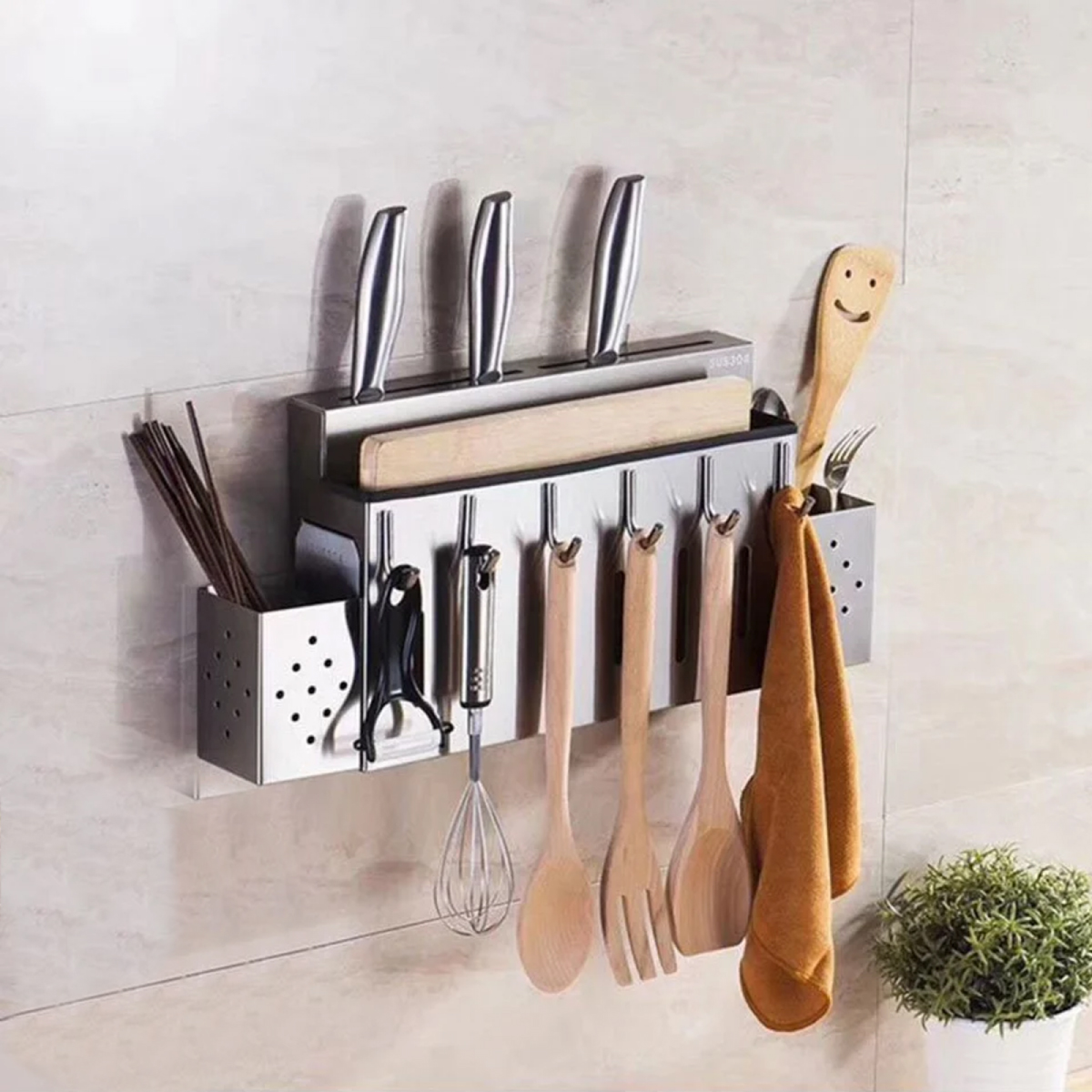 Estante Organizador De Utensilios De Cocina Multifuncional