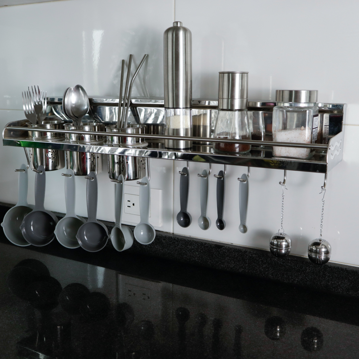 Estante Multifuncional De Cocina Para Pared Organizador 3 Vasos