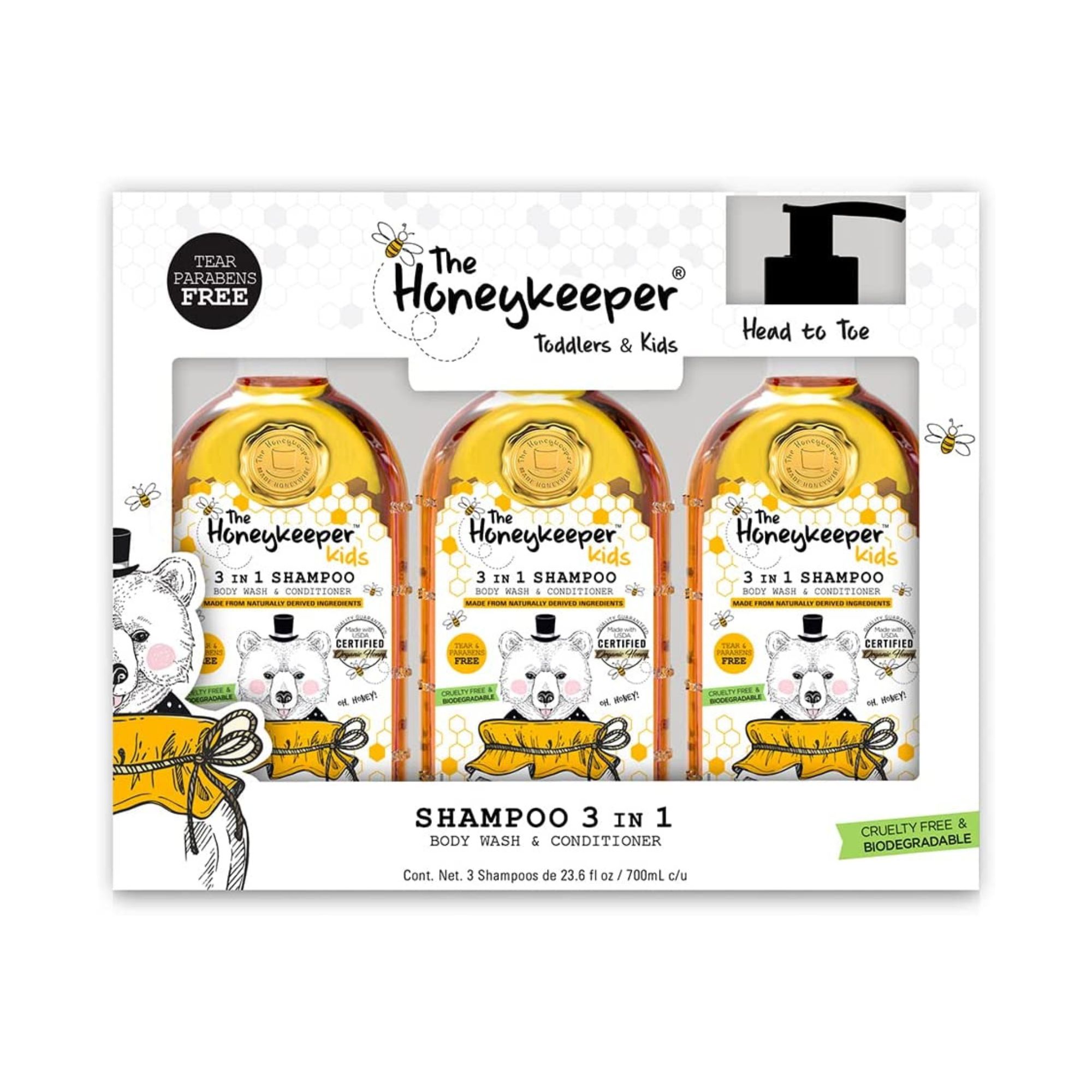 Shampoo 3 en 1 Niños The Honeykeeper 3 de 700 ml
