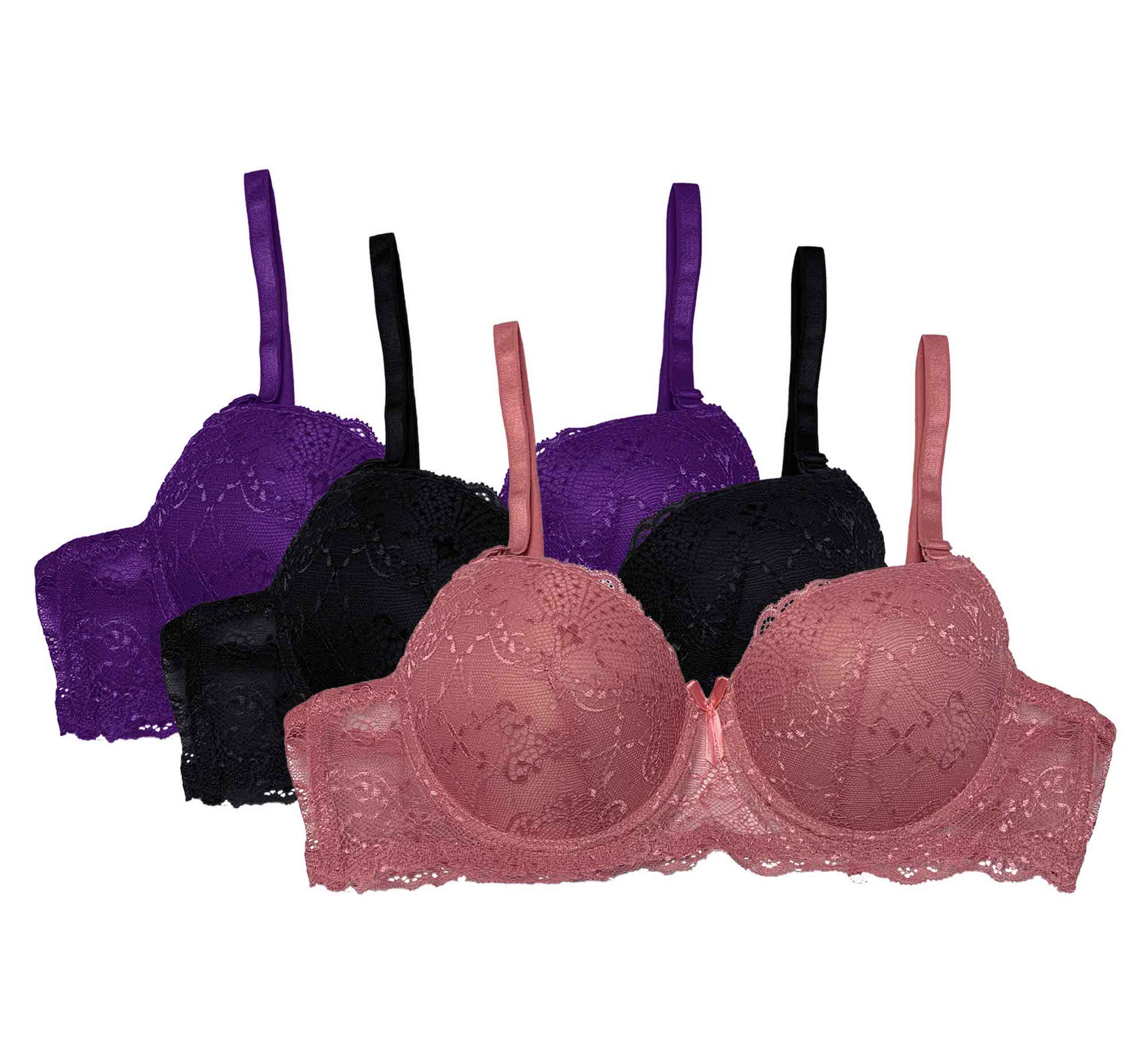 Paquete 3 Brasier con Varilla Tatys Fashion Pack Incluye 3 Diferentes Colores.