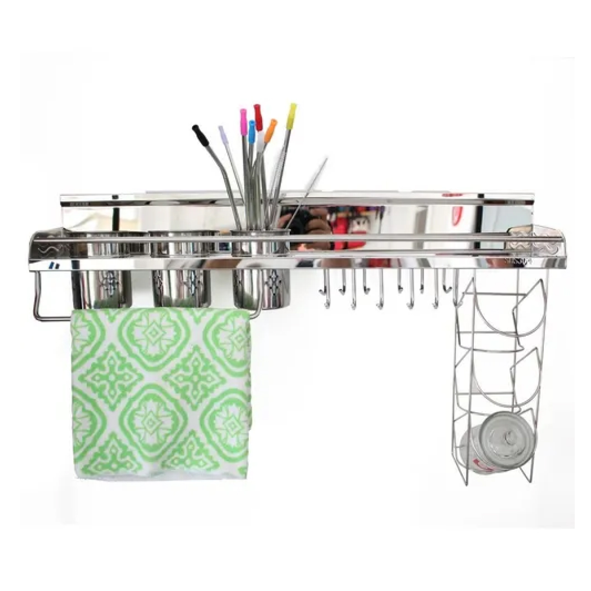 Estante Multifuncional De Cocina Para Pared Organizador 3 Vasos