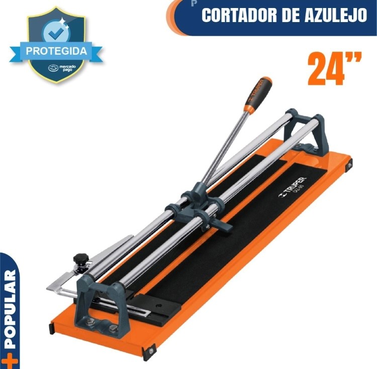 Cortadora Manual de Azulejo Loseta, piso Ceramico de 60 Cm Reforzada Truper CAZ-60