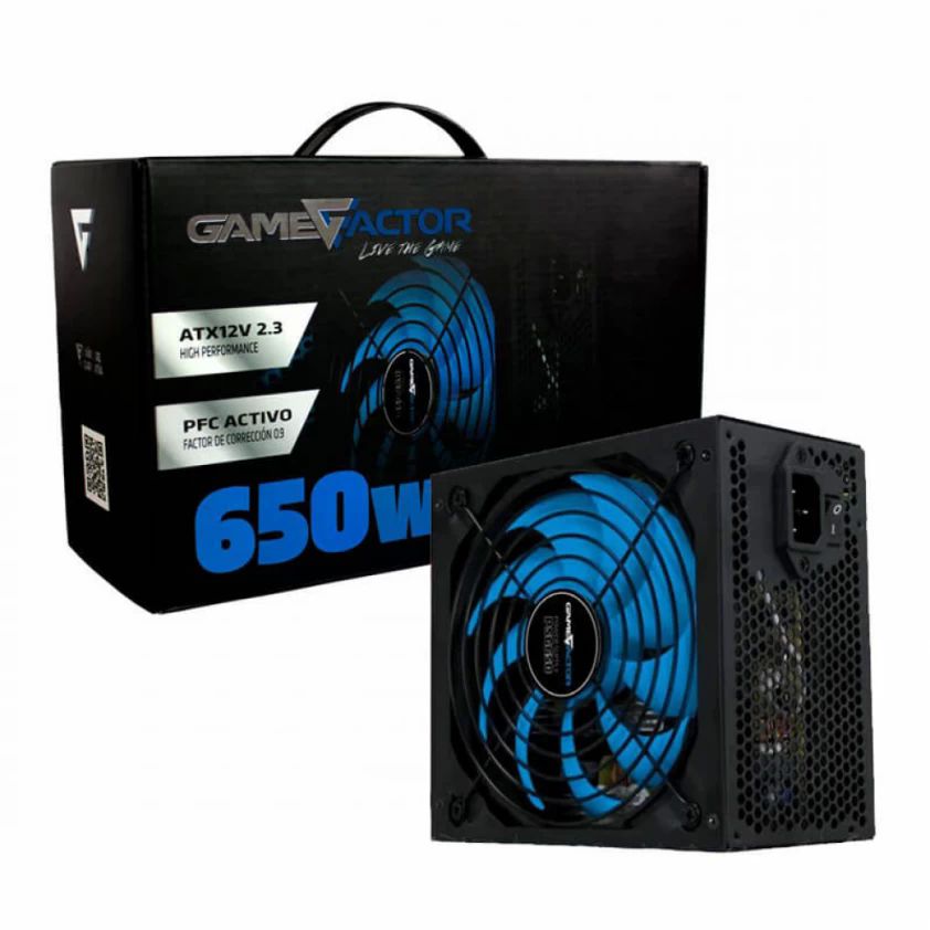 Fuente de Poder Game Factor 650 Watts Psg650 80 Plus Bronze ATX En-385896-1