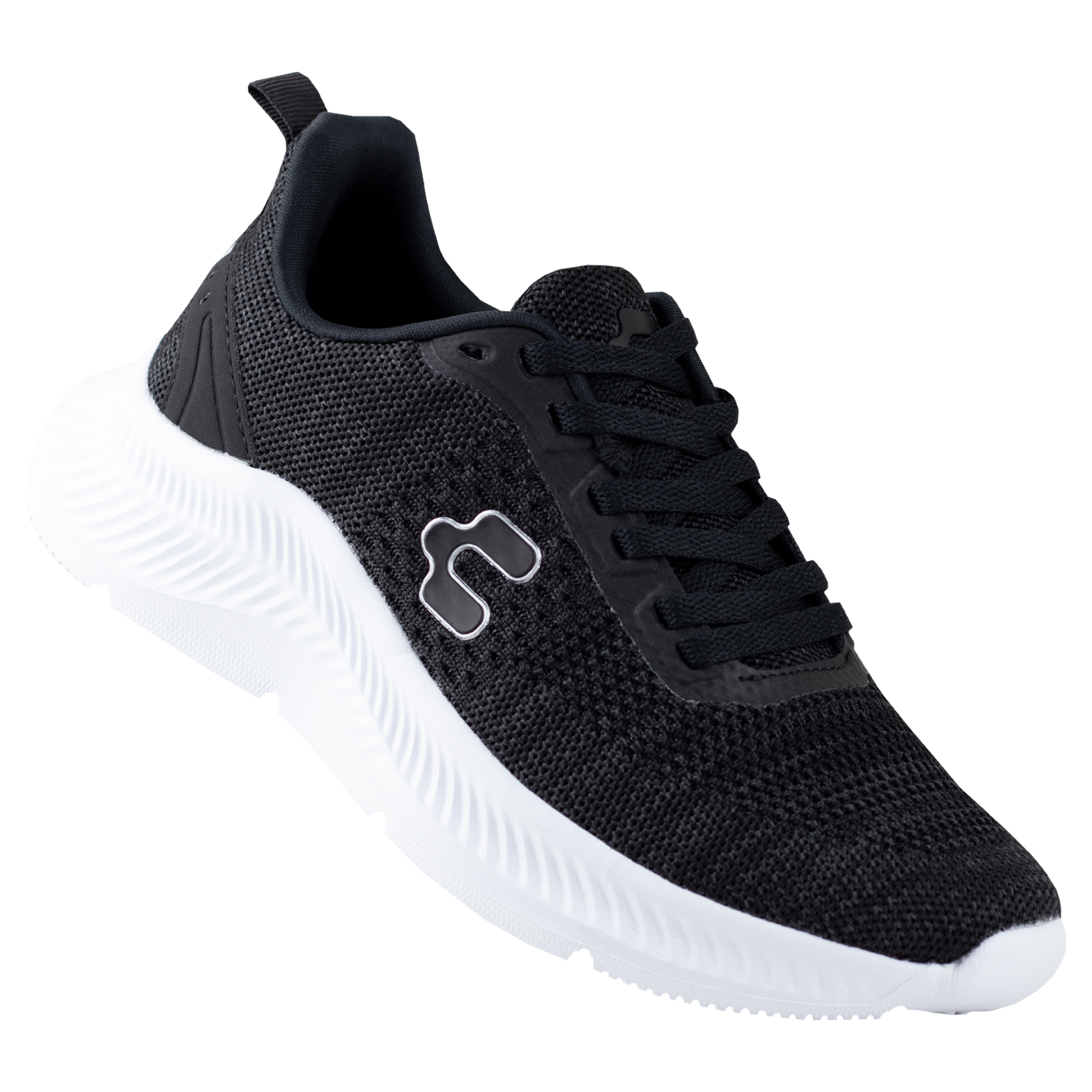 Tenis Charly Running Deportivo Caballero 1059082 Negro Blanco Original