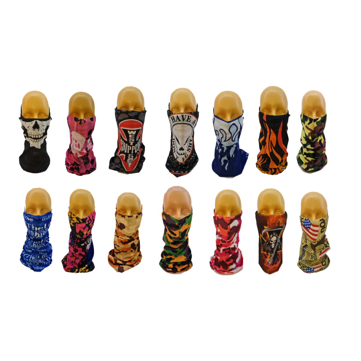 Máscara bufanda bandana calavera para motociclista