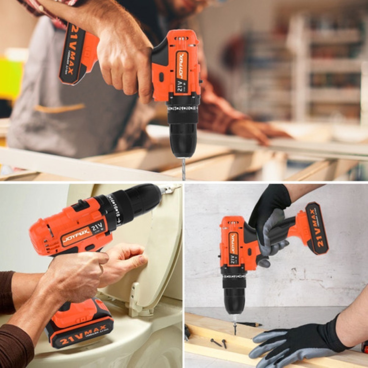 Kit Taladro Atornillador De Juego Herramientas