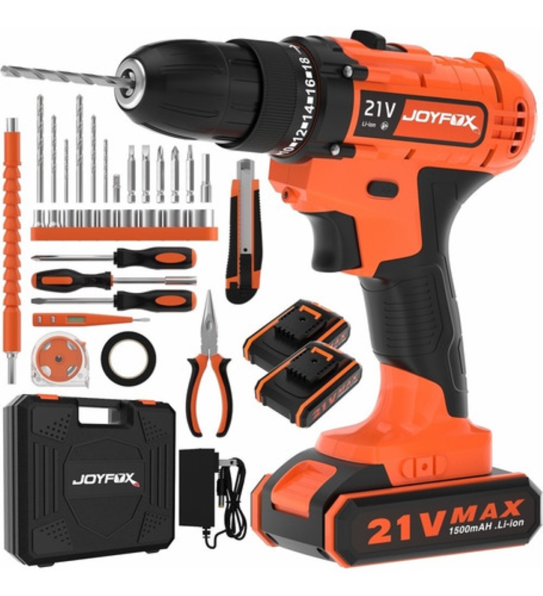 Kit Taladro Atornillador De Juego Herramientas