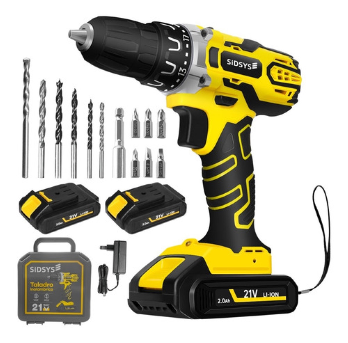 Taladros Inalámbricos Atornilladors Electrico 21v 2 Baterías