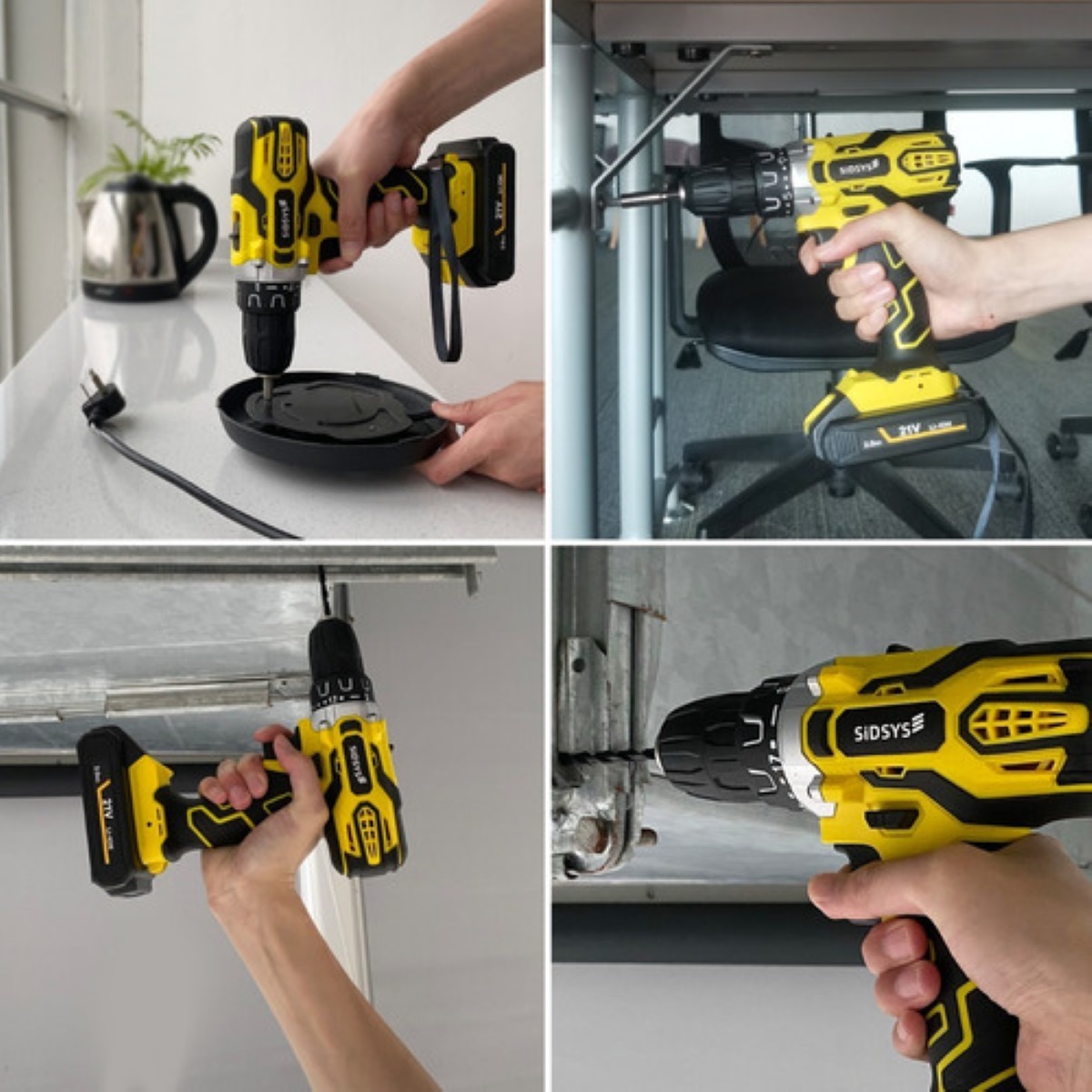 Taladros Inalámbricos Atornilladors Electrico 21v 2 Baterías