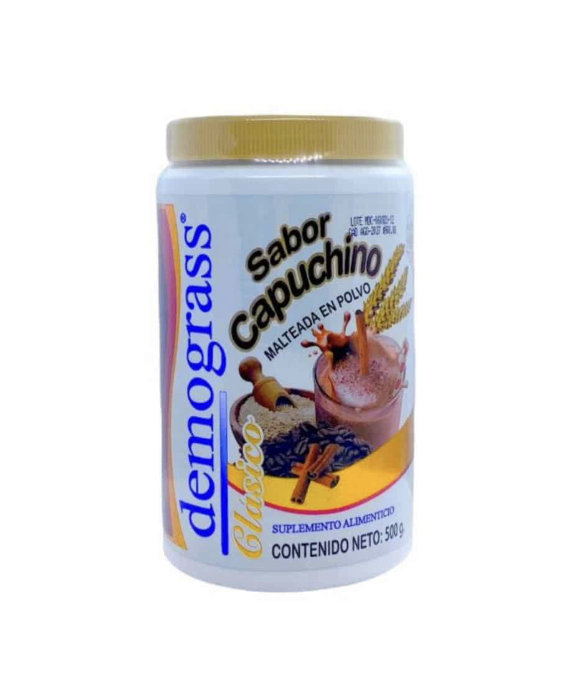 MALTEADA DEMOGRASS SABOR CAPUCHINO 500 GR