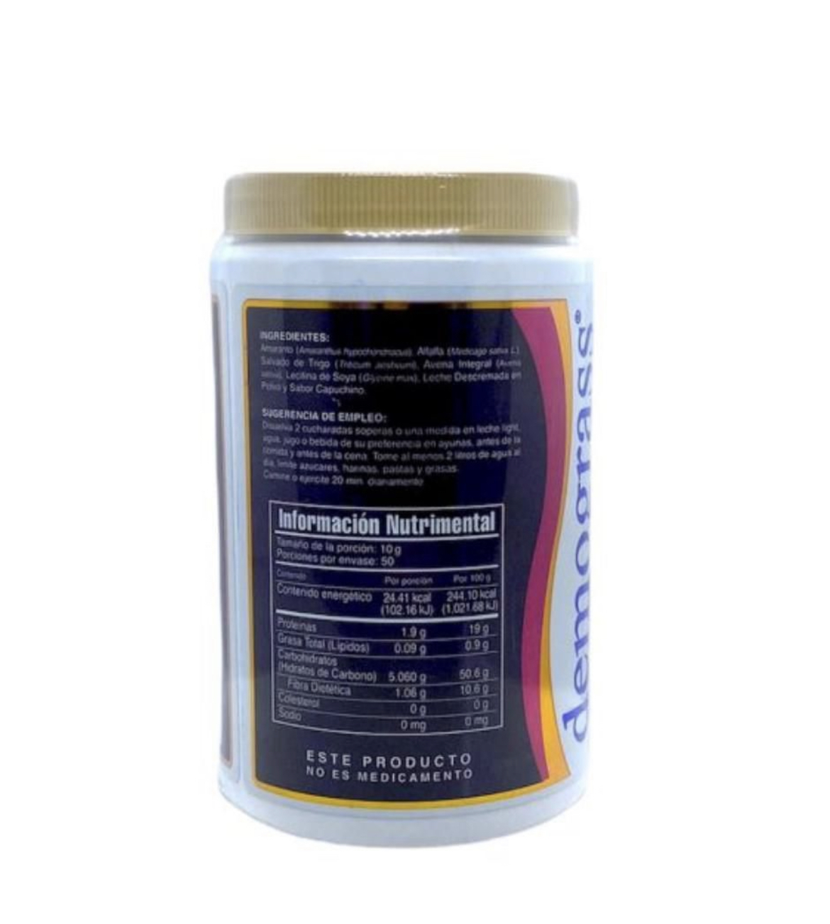 MALTEADA DEMOGRASS SABOR CAPUCHINO 500 GR