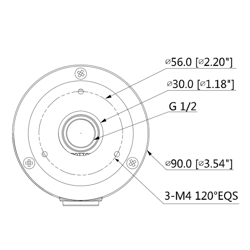 Caja de conexiones para cámaras bullet HFAW1000R / HFAW1100S / HFAW1200RM / HFAW2401S / HFW1120S / HFW1320S / HFW1320SW/ DAHUA PFA134