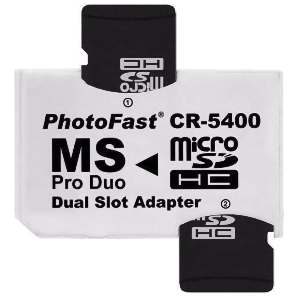 Adaptador Micro SD a Memory Stick Pro Duo Doble Ranura