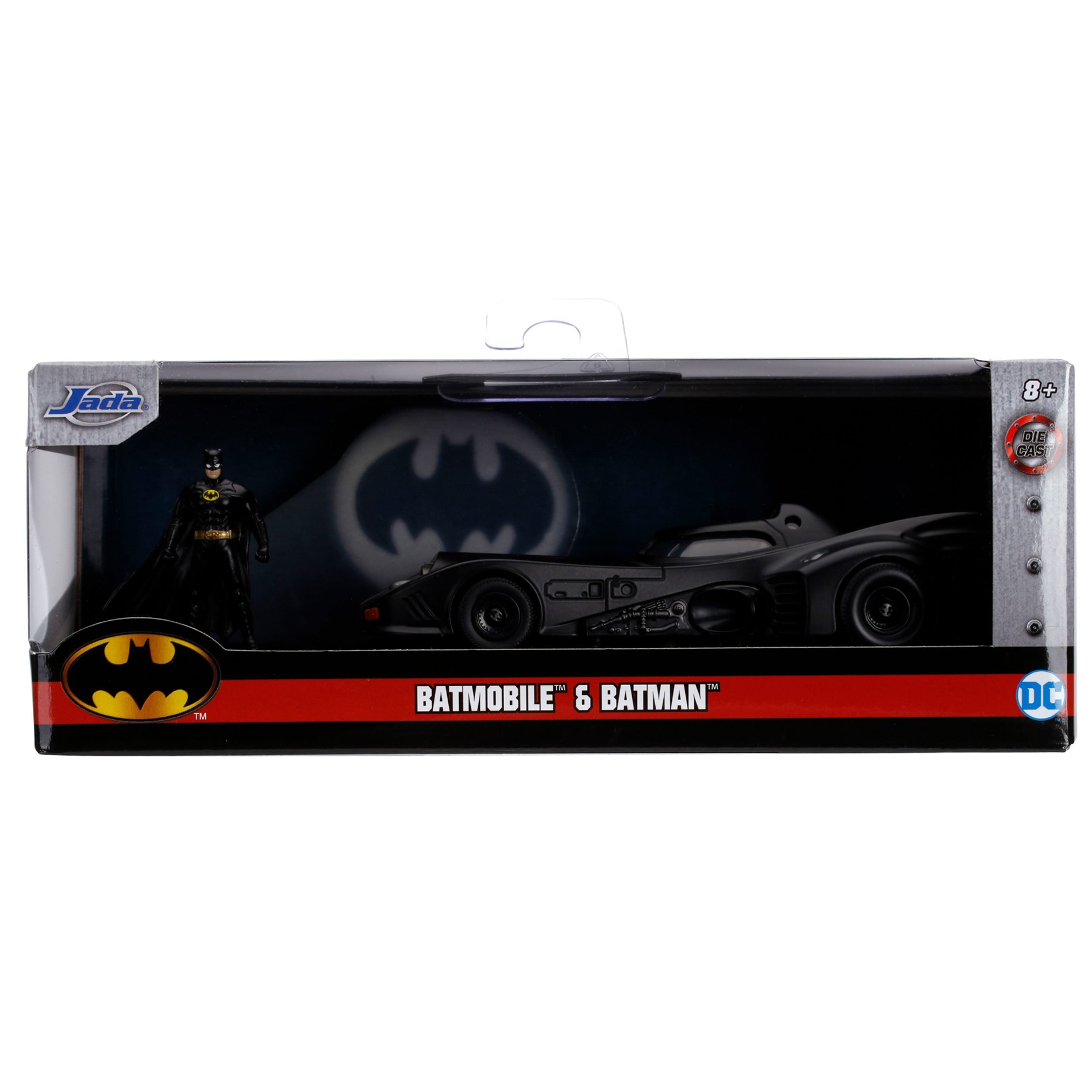 Batimovil 1989 Tim Burton  con Figura Batman Keaton Jada Toys Escala 1:32