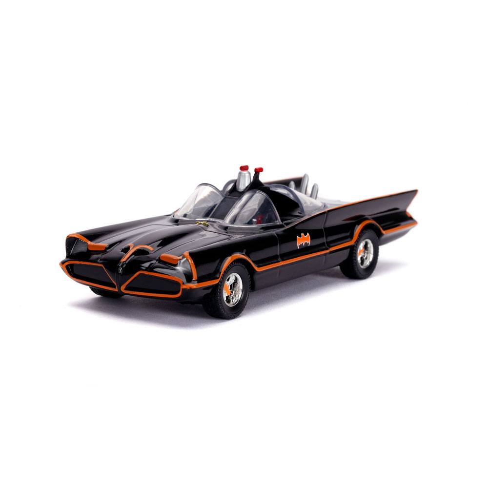 Batimovil TV Series Clasico 60 con Figura Batman Adam West DC Comics Jada Toys Escala 1:32