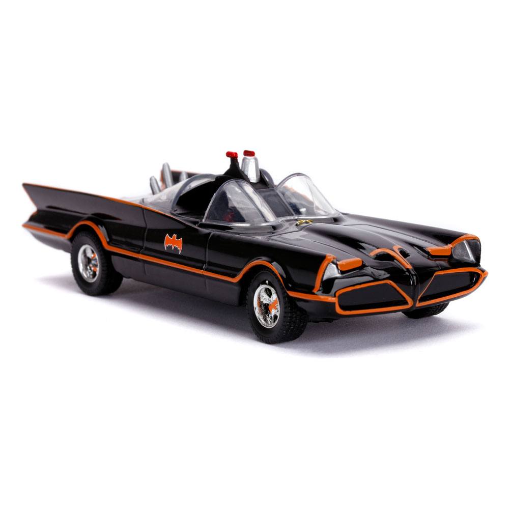 Batimovil TV Series Clasico 60 con Figura Batman Adam West DC Comics Jada Toys Escala 1:32