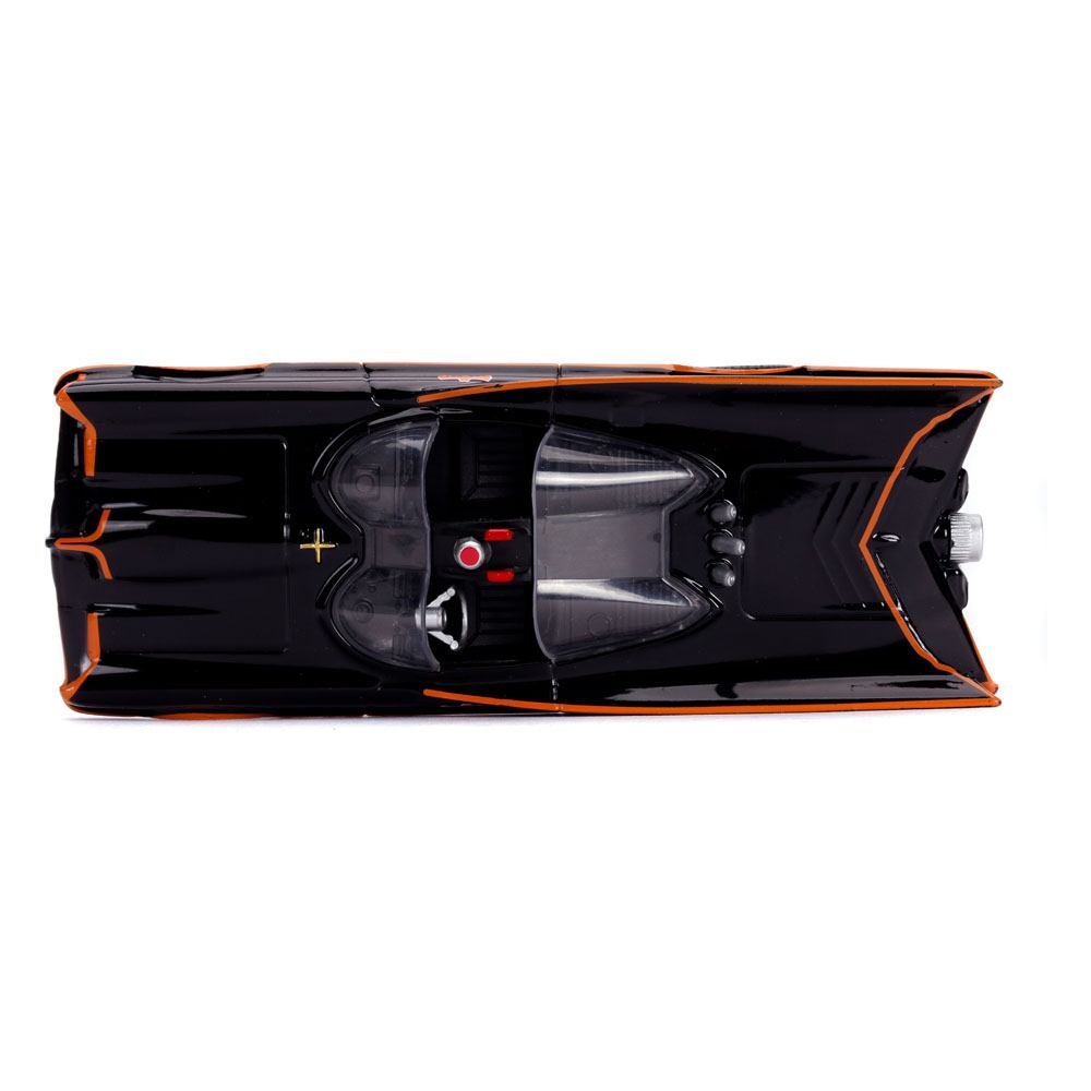 Batimovil TV Series Clasico 60 con Figura Batman Adam West DC Comics Jada Toys Escala 1:32