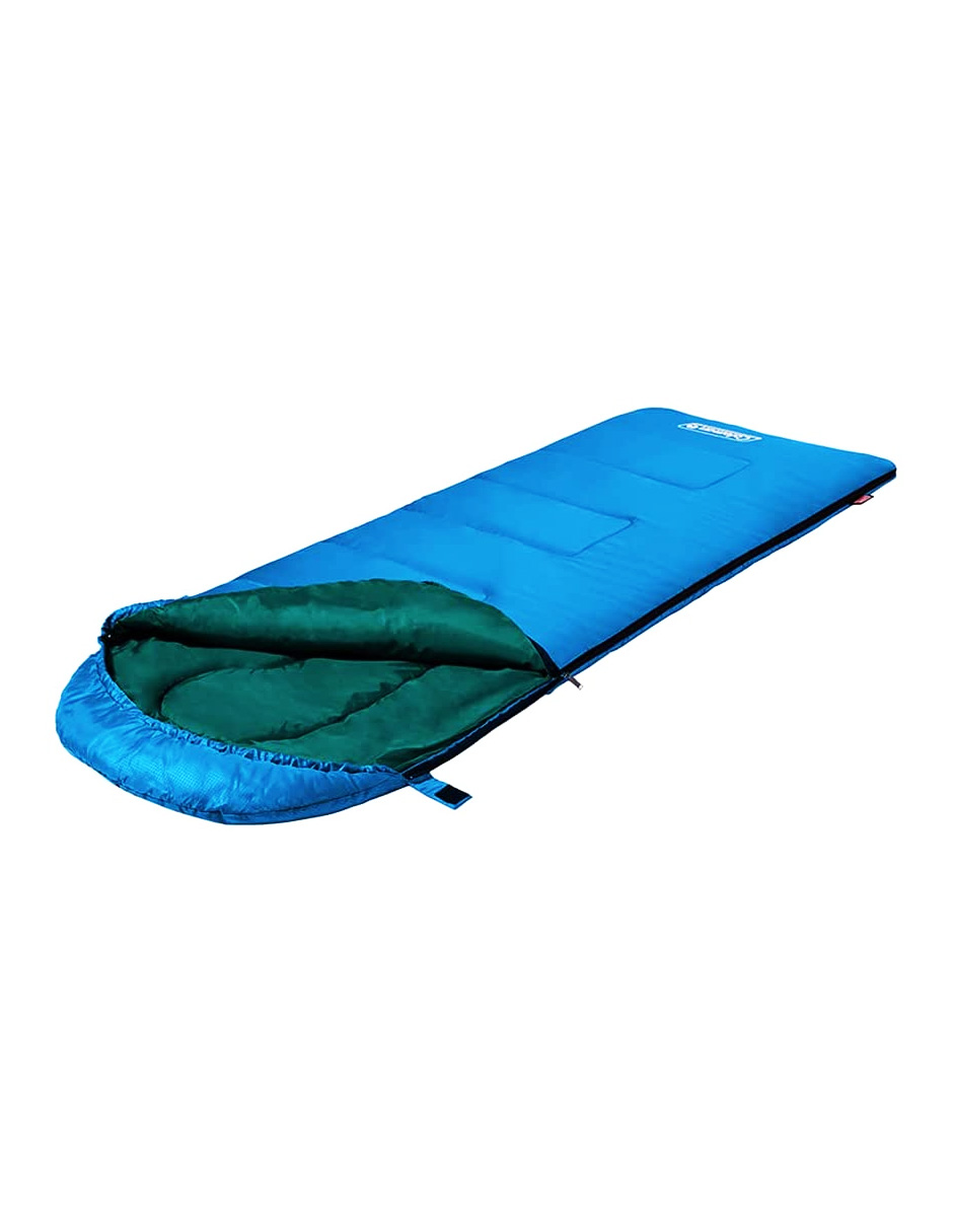 Sleeping Bag Individual Coleman Cirrus, C/gorro, 12c, Azul