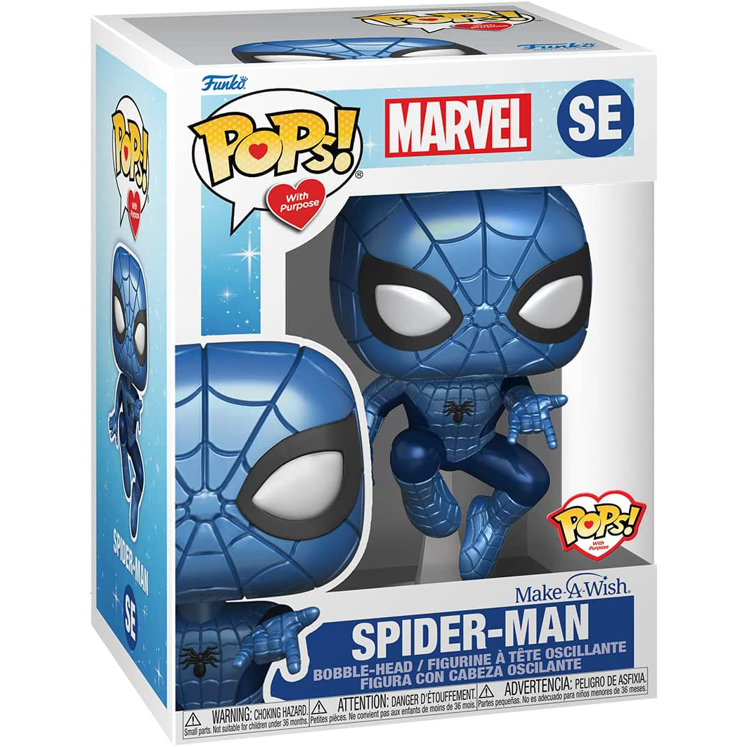 Funko Pop Spiderman Marvel  Make A Wish  Spider-Man Metalizado SE
