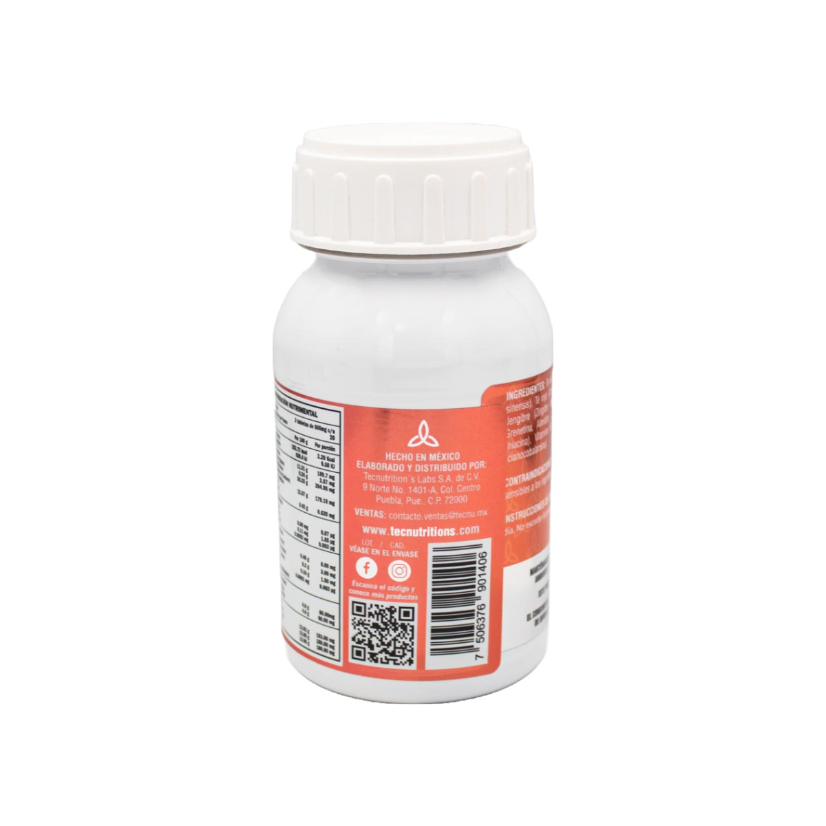 TECNUTRITIONS | Suplemento alimenticio con antioxidantes, fibras y vitaminas, The Green 3 en 1 | Excelente fuente de antioxidantes y termogenicos | 60 tabl