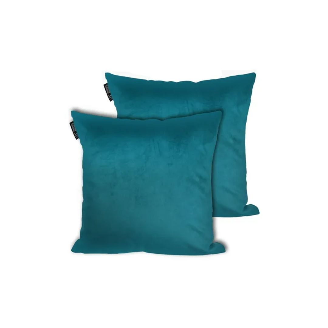 Set Fundas Cojines Decorativos Sala Terciopelo Lujo Sofá 2pz