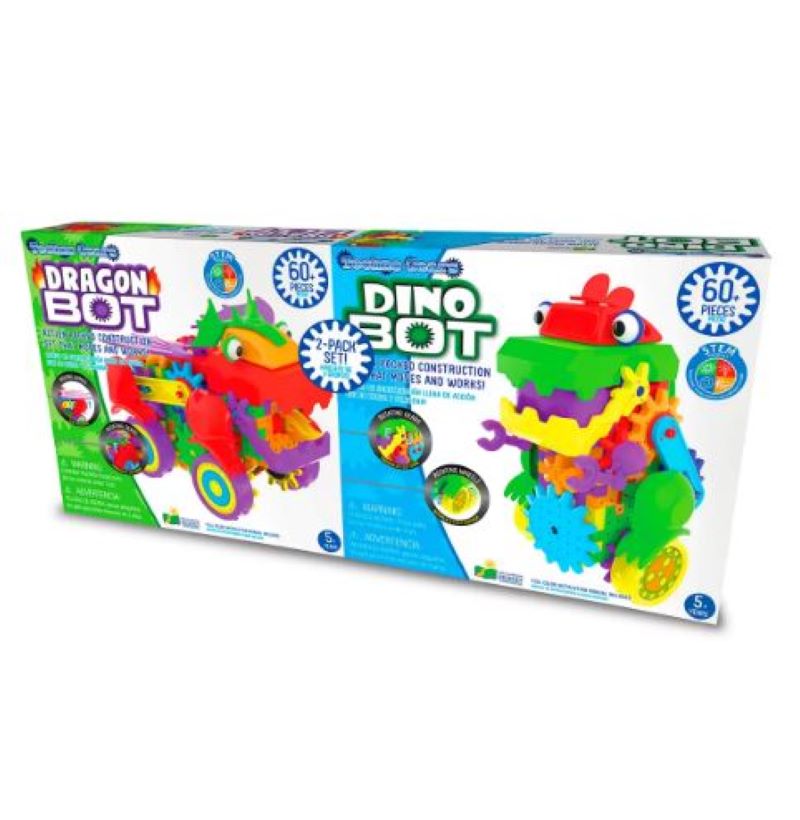 Juguete Armable Techno Gears 2293002 Dragon Bot Y Dino Bot