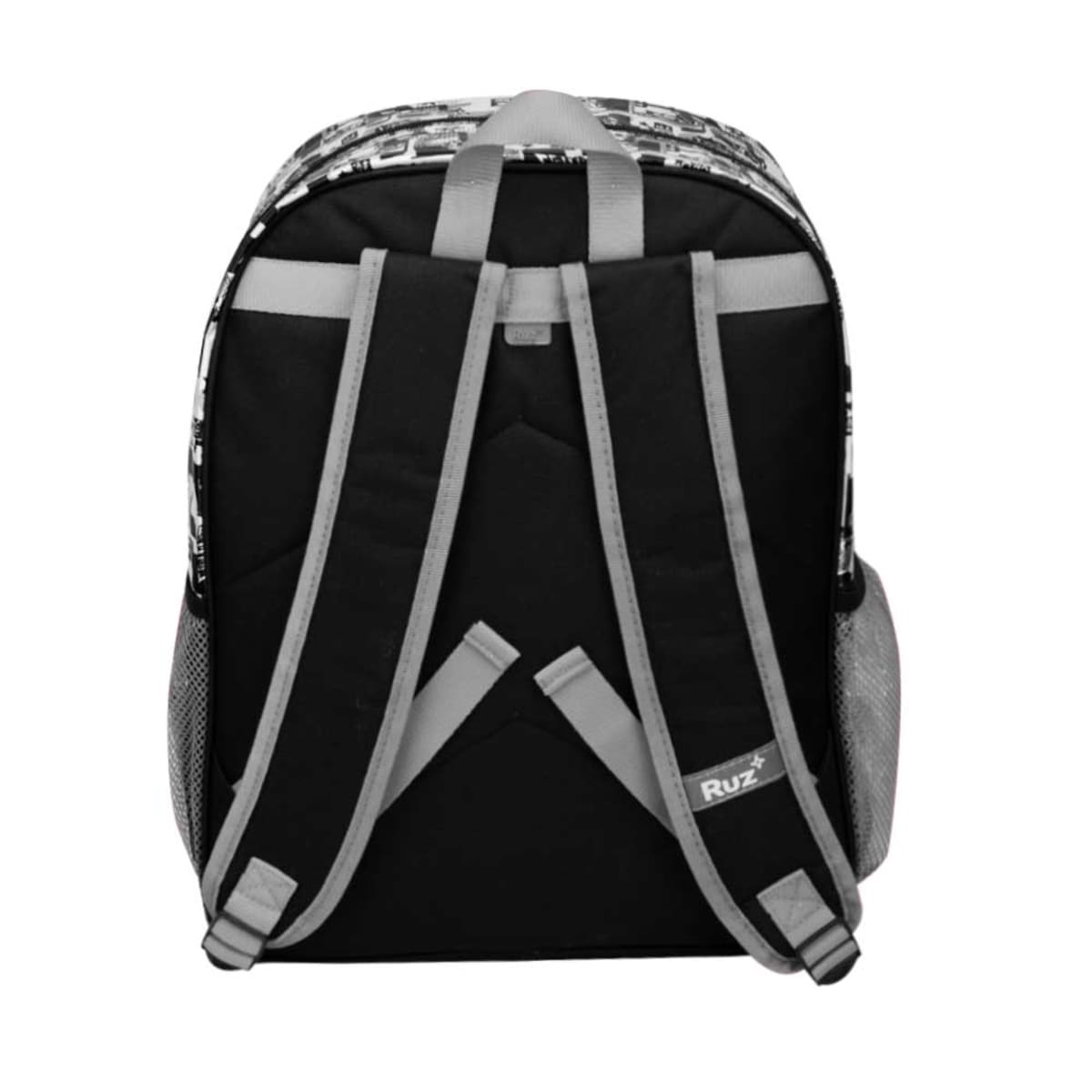 Mochila Backpack escolar para niño de Minions, roja con negro, mod. 942644