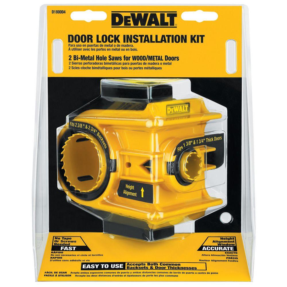 DeWalt Juego Para Instalación De Cerraduras Para Puertas