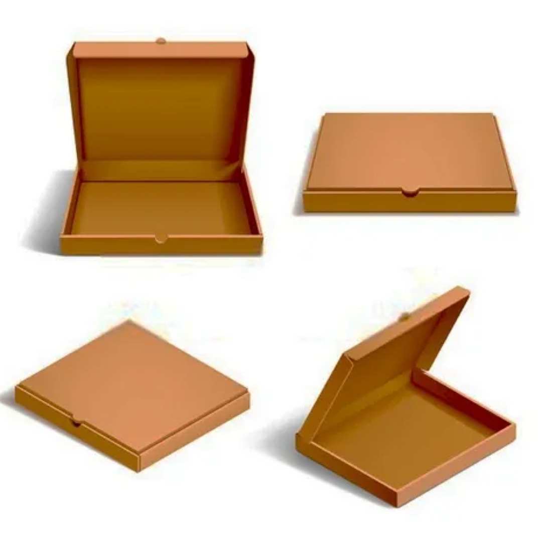 250 Cajas Pizza Kraft 35 Cm (14 Pulgadas) Corrugado